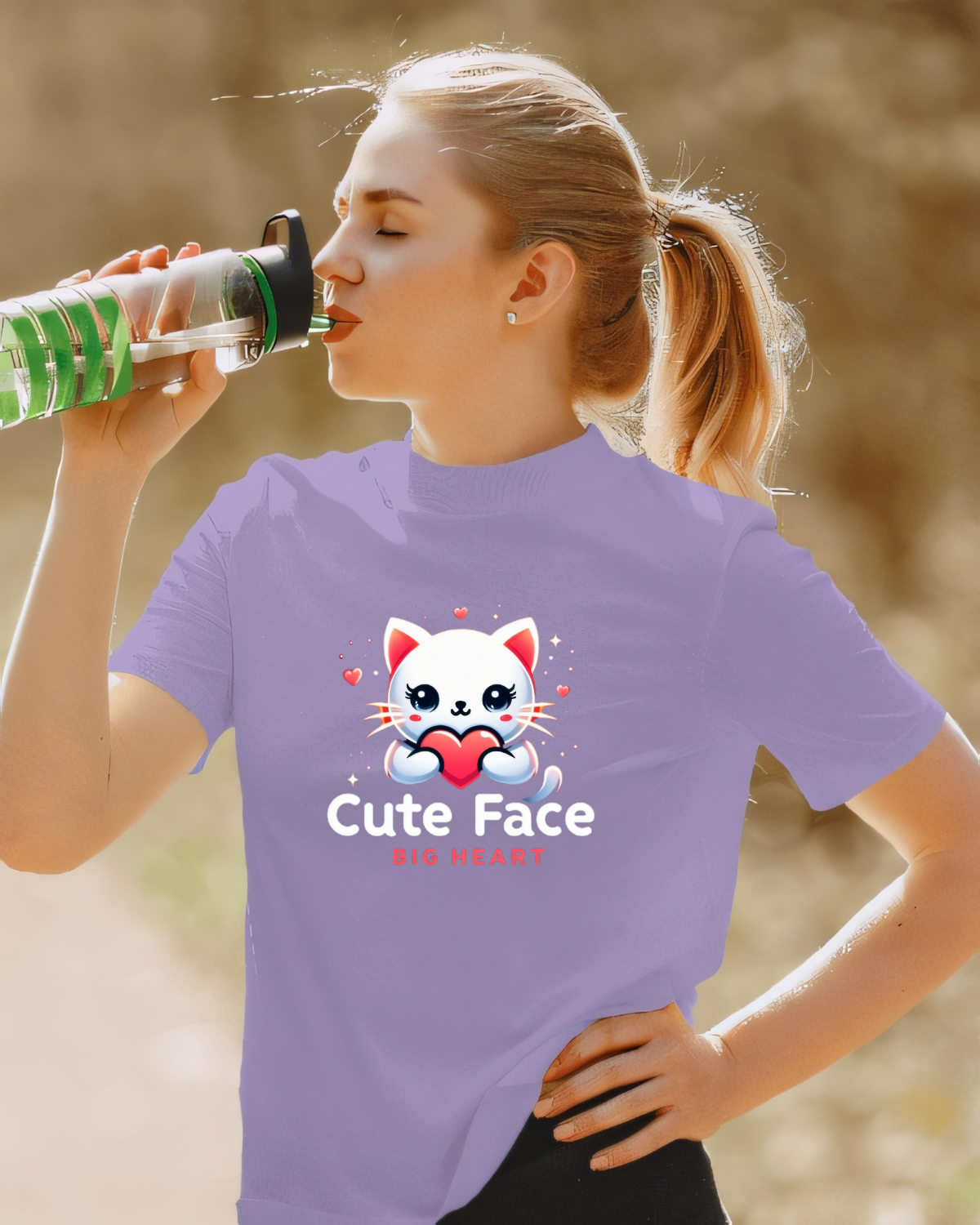 Cute Face Big Heart Tshirt