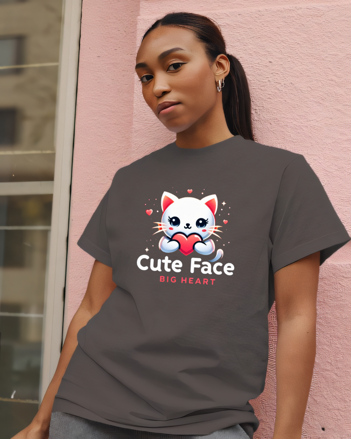 Cute Face Big Heart Tshirt