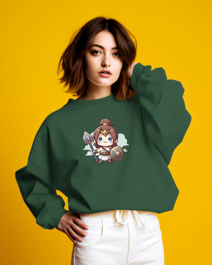 Kawai Cute Warrior Women Sweatshirt