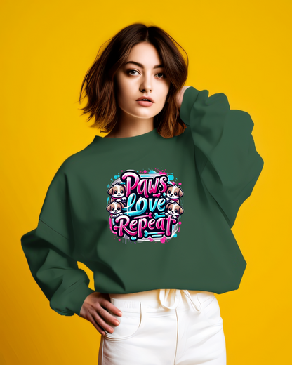 Paws Love Repeat Sweatshirt