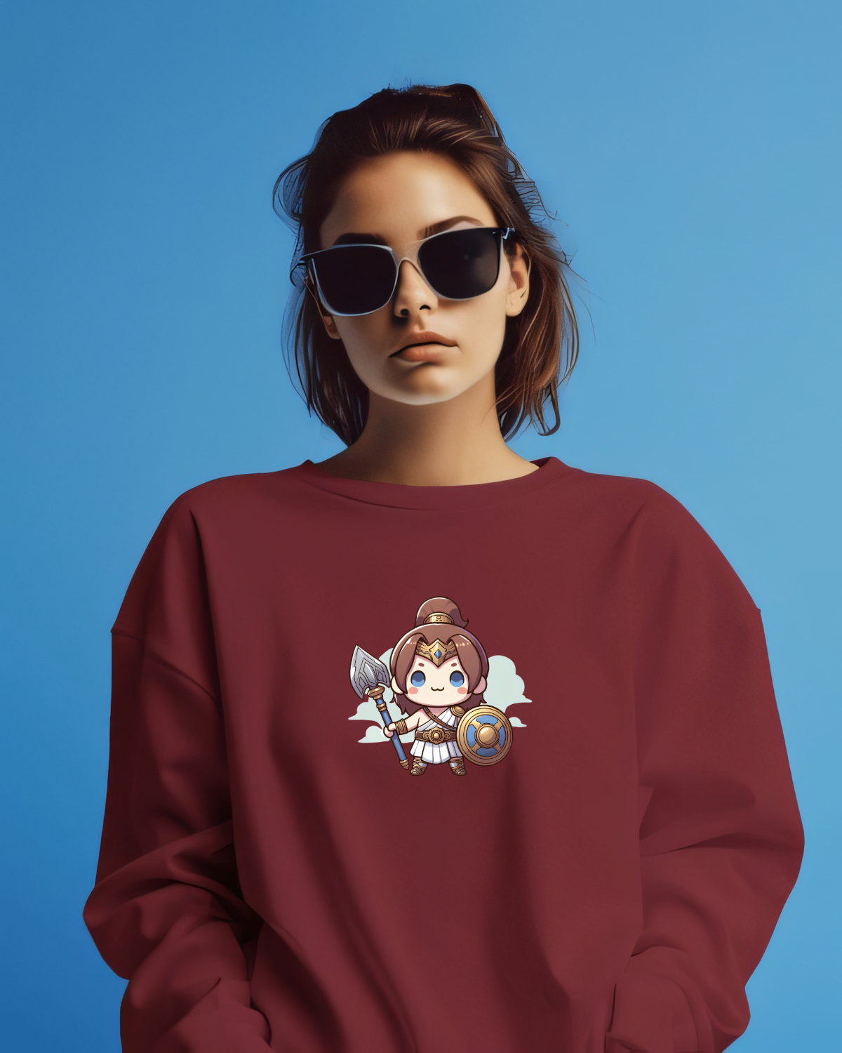 Kawai Cute Warrior Women Sweatshirt