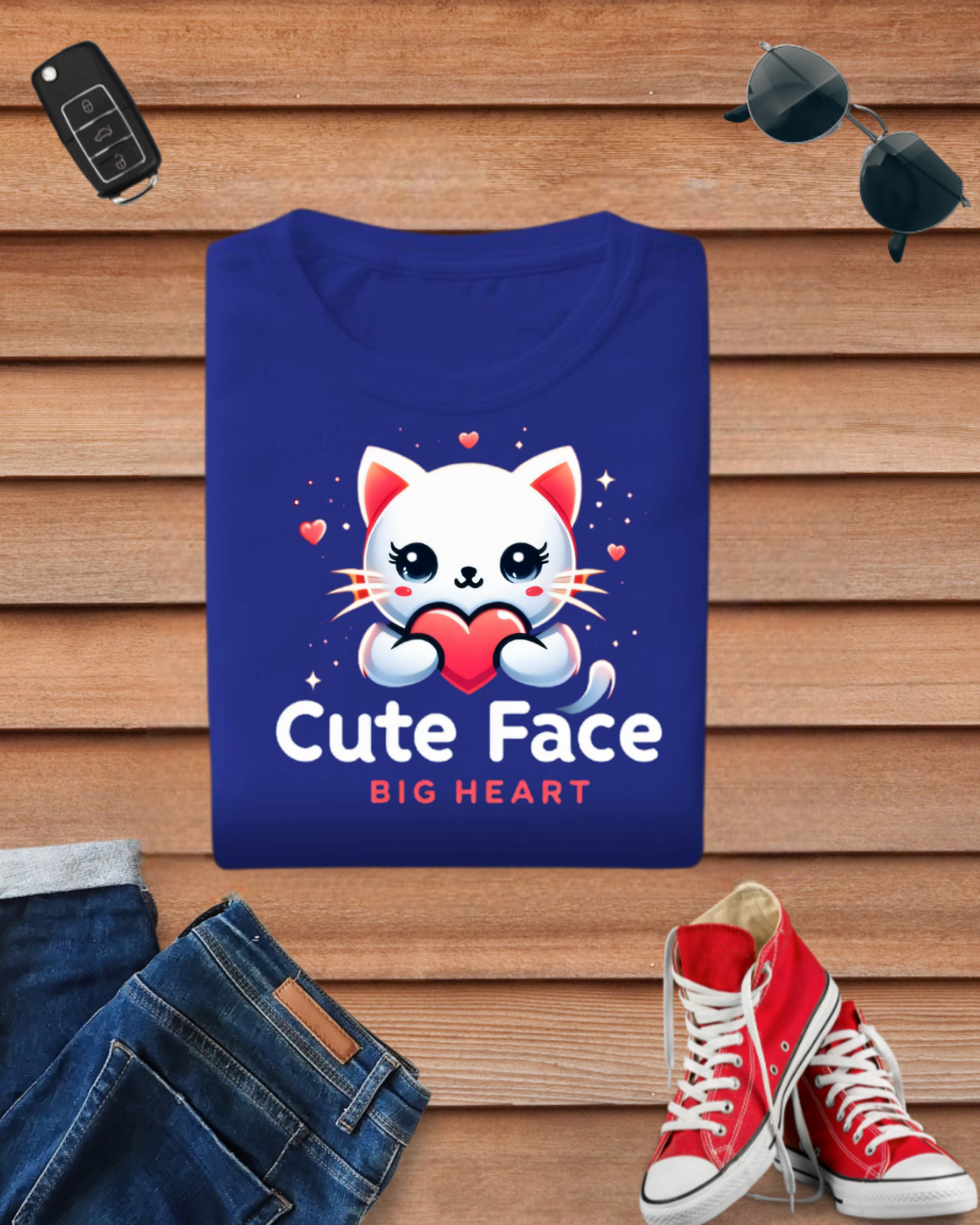 Cute Face Big Heart Tshirt