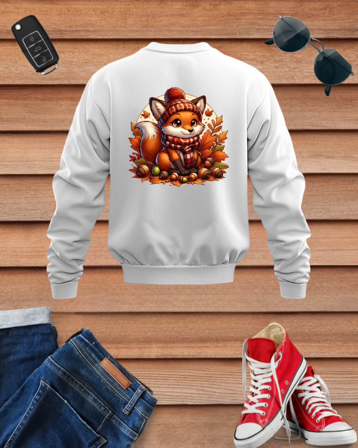 Kawai Cute Fox Sweatshirt