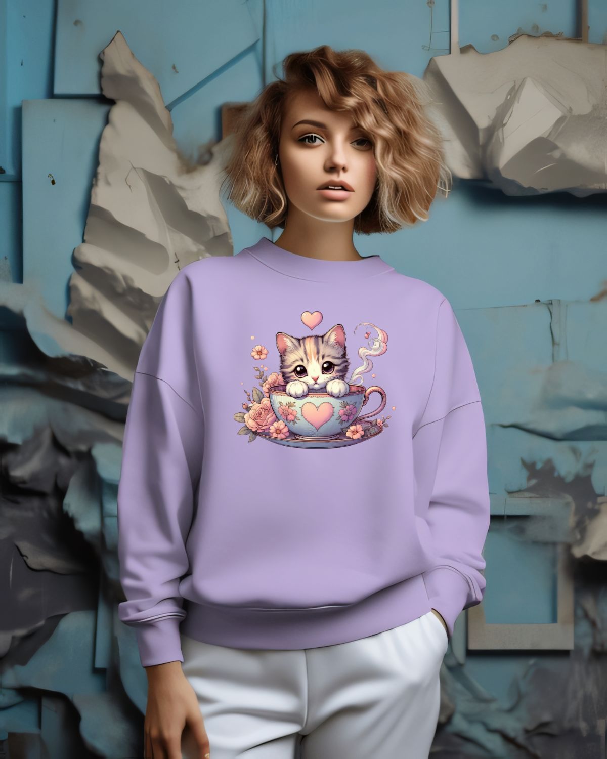 Kawai Cute Kitten Sweatshirt.