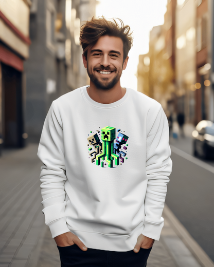 Minecraft Inspired Halloweeen Sweatshirt