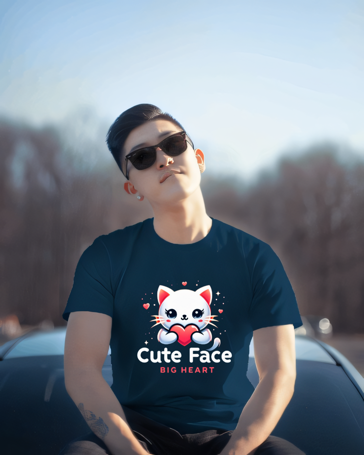 Cute Face Big Heart Tshirt