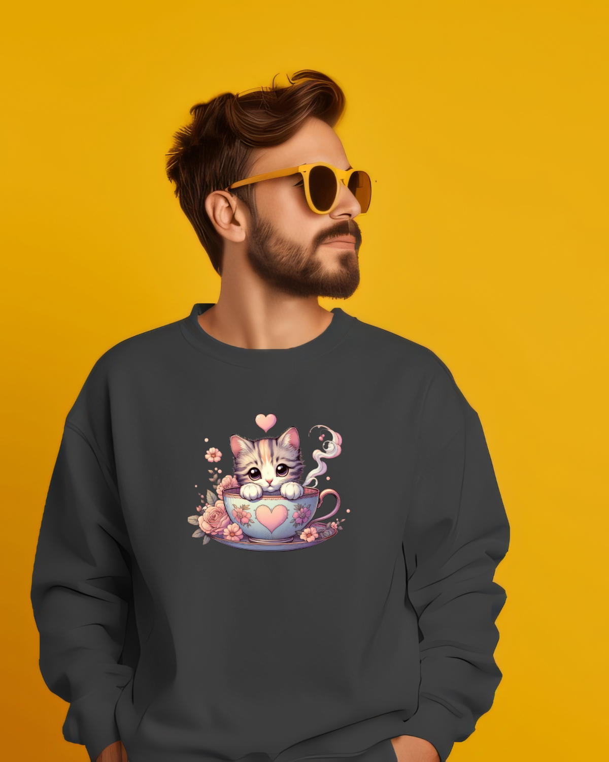 Kawai Cute Kitten Sweatshirt.