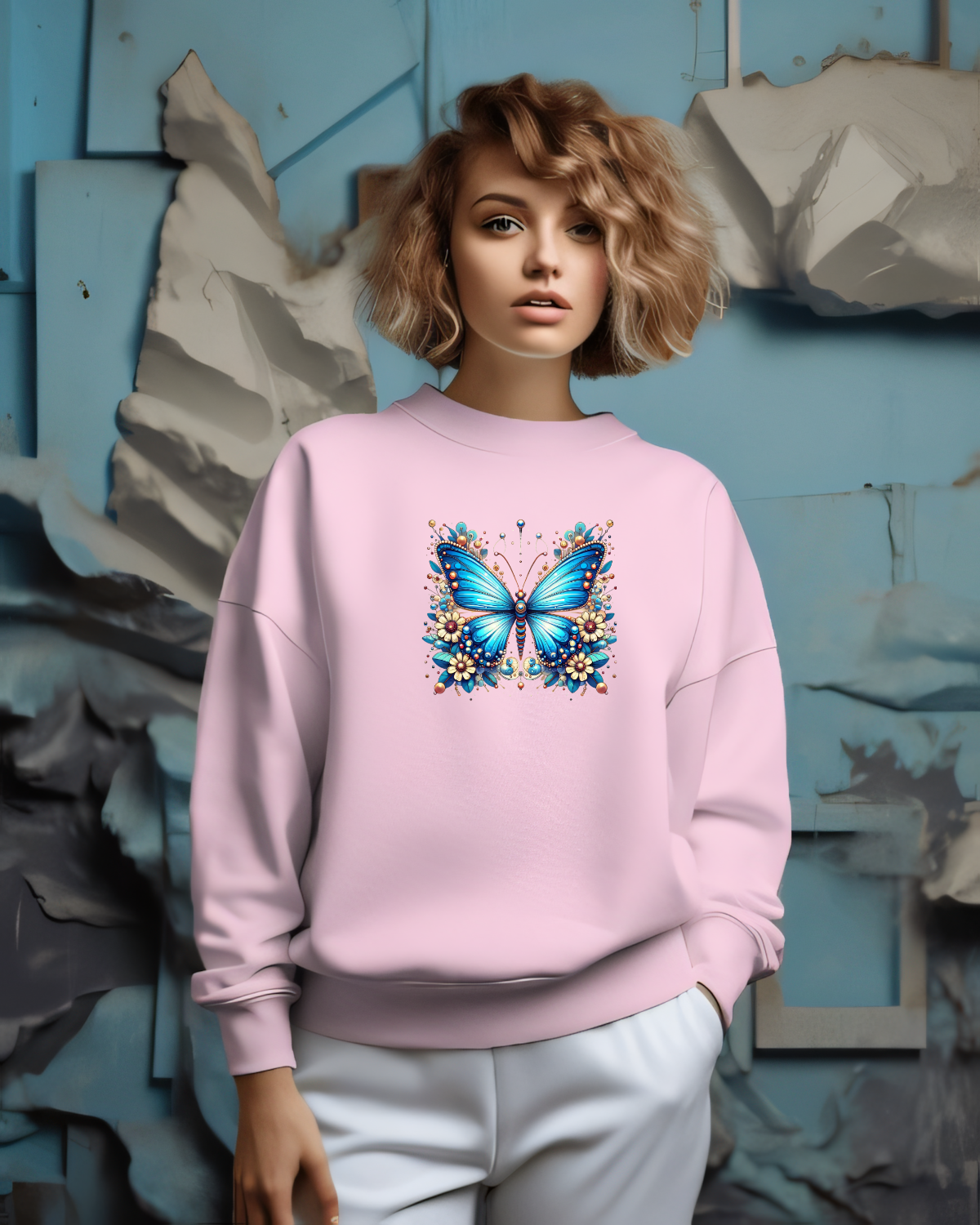 Kawai Cute Butterfly Sweatshirt