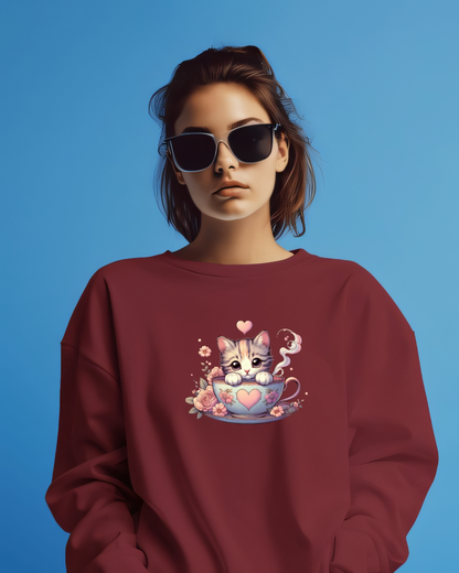 Kawai Cute Kitten Sweatshirt.