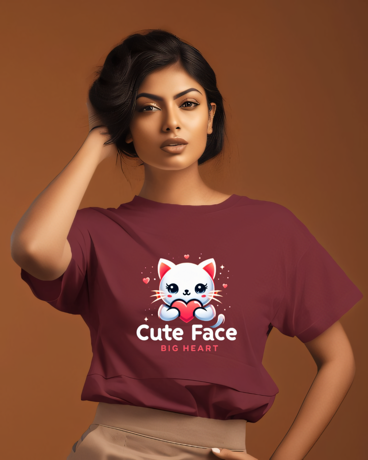 Cute Face Big Heart Tshirt