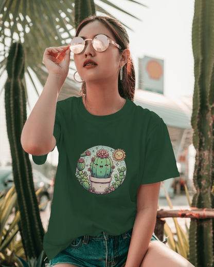 Kawai Cute Cactus Tshirt