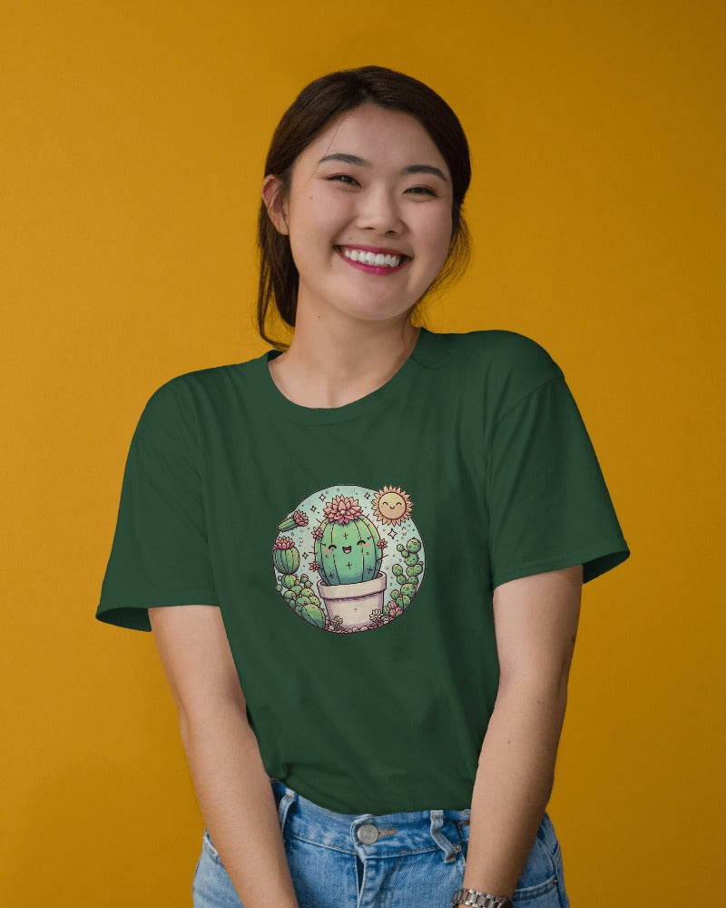 Kawai Cute Cactus Tshirt