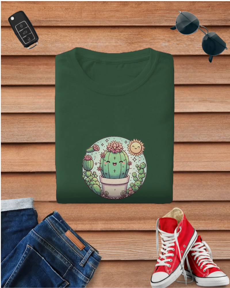 Kawai Cute Cactus Tshirt