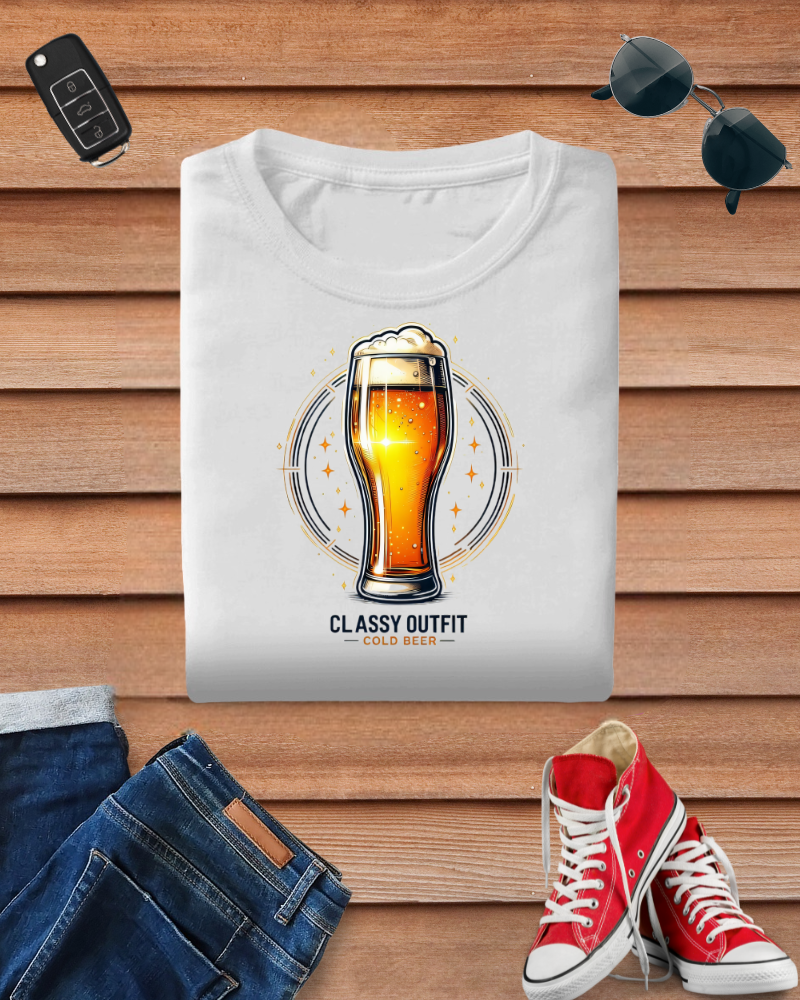 Classy Outfit, Cold Beer Tshirt