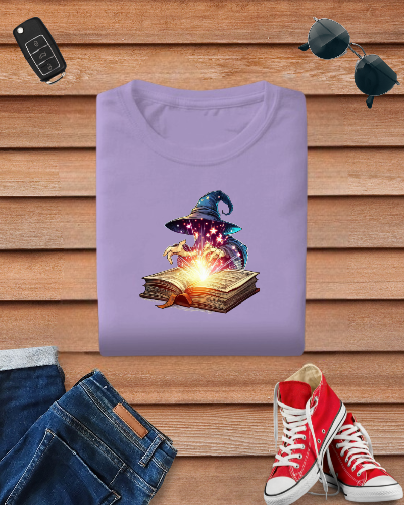 Wizard Magic Book Tshirt