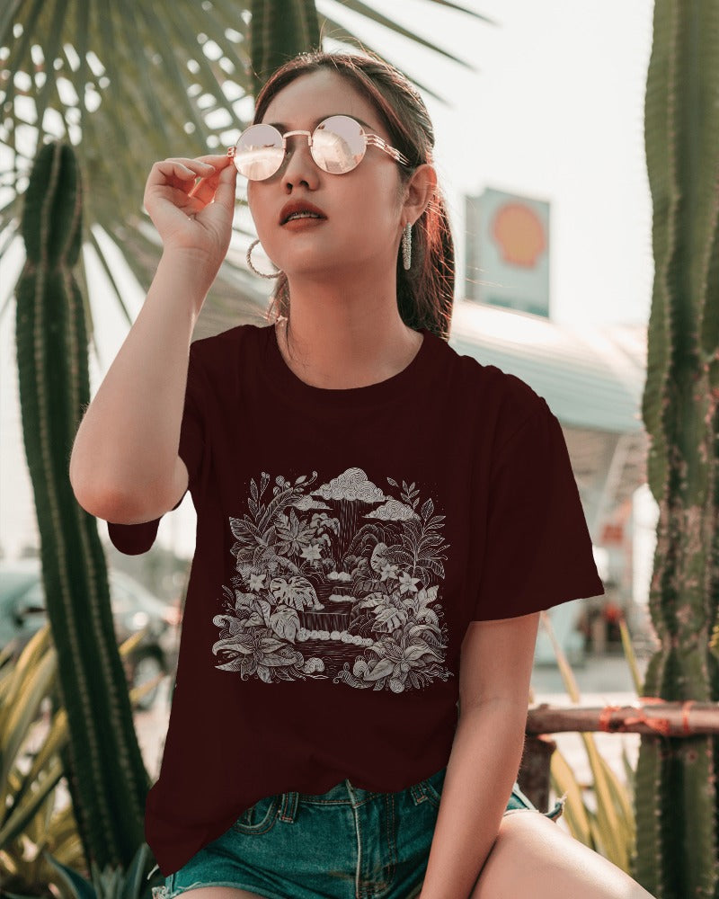 Waterfall Nature Spring Tshirt