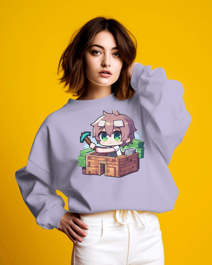 Minecraft Inspired Gaming Sweatshirt.