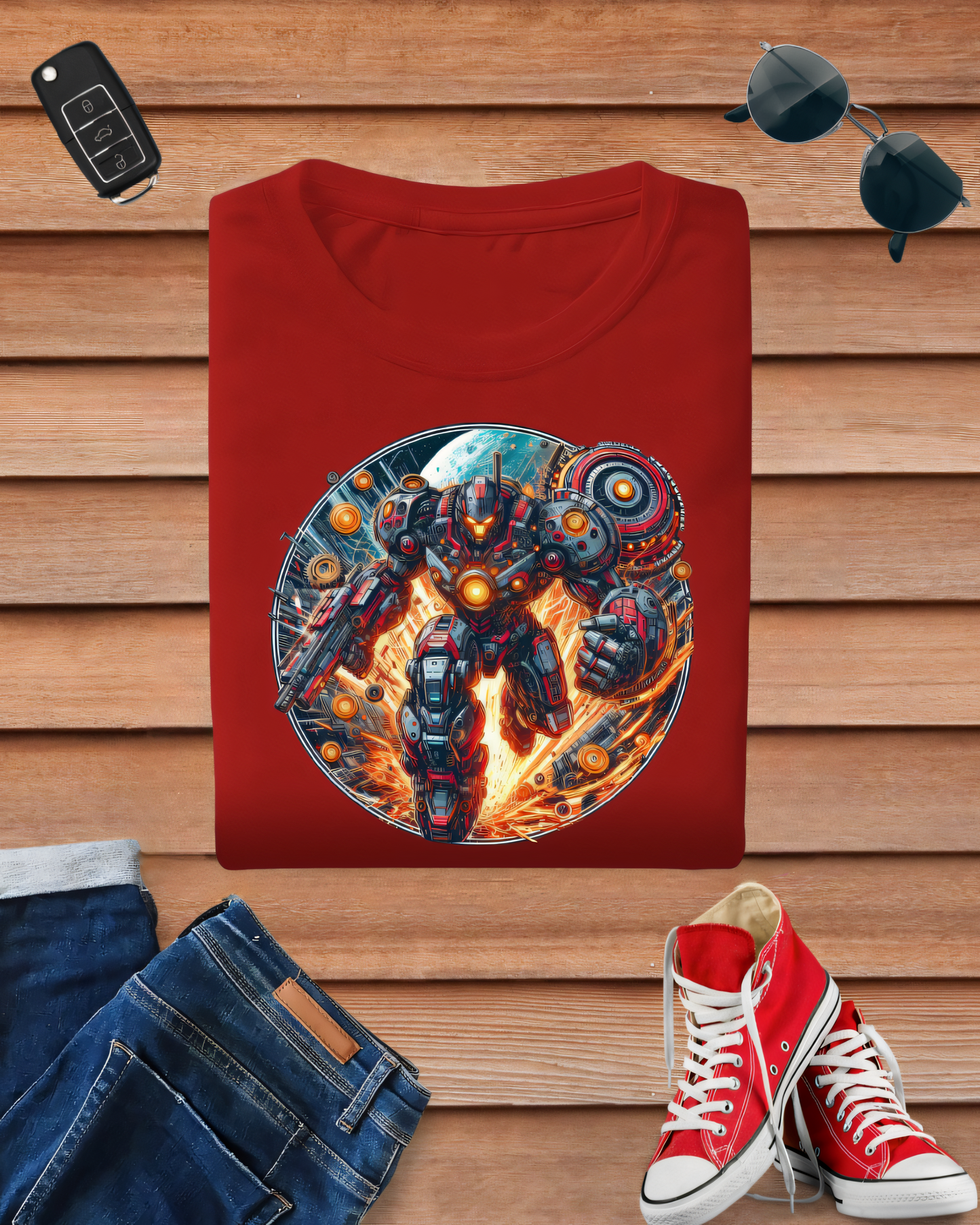 Pacific Rim Inspired Robot Tshirt