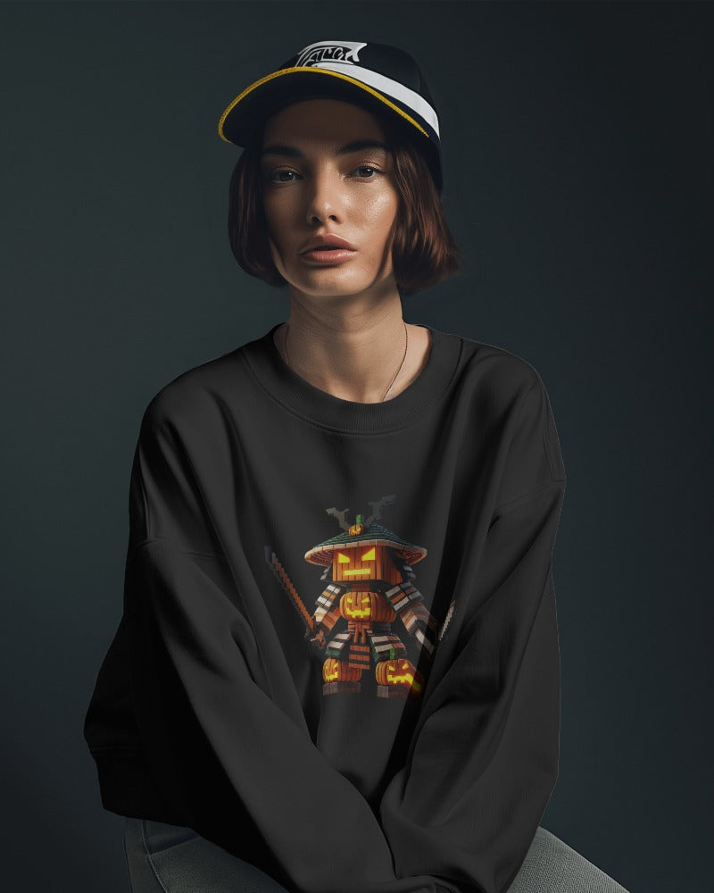 Minecraft Inspired Halloweeen Samurai Sweatshirt